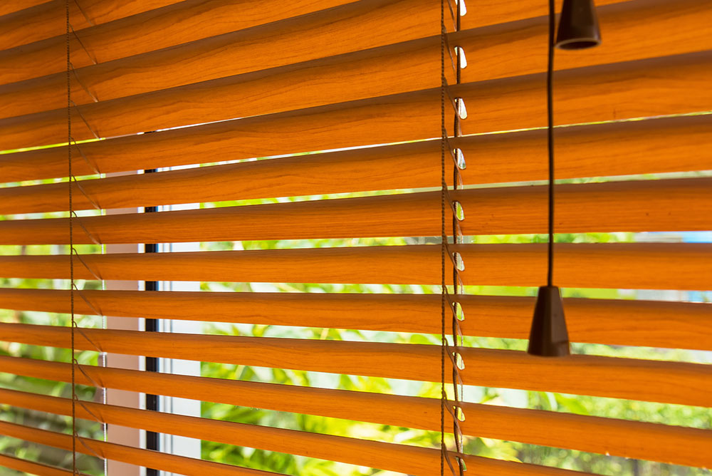 wooden blinds