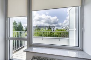 View from window in small, economic room